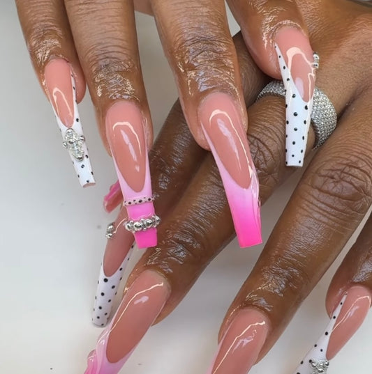Pink Polka Luxe