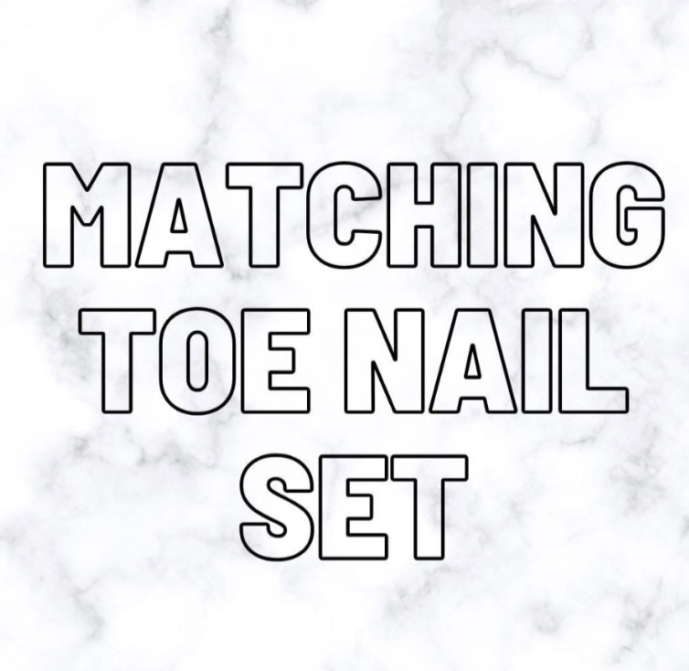 Matching Toe Nail Set