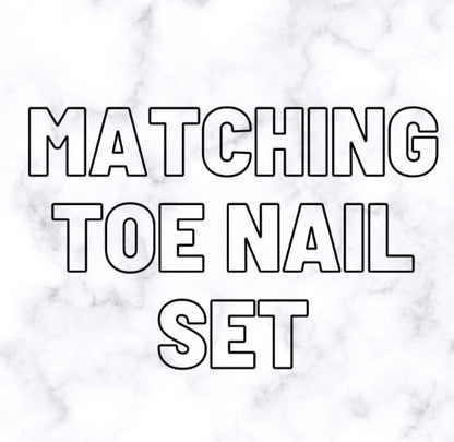 Matching Toe Nail Set