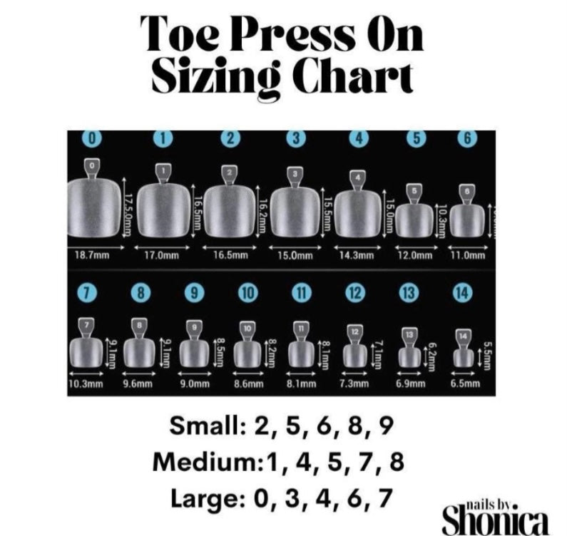 Matching Toe Nail Set