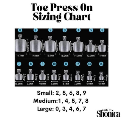 Matching Toe Nail Set
