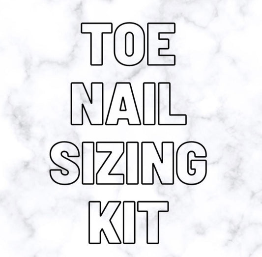 Toe nail sizing kit
